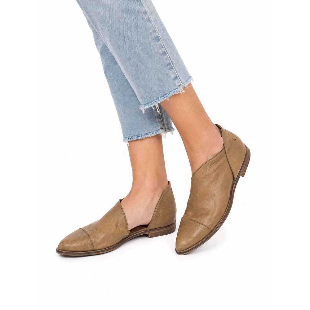 Free People Royale Leather Pointed Toe d'Orsay Flats Women's Size 36 US 6